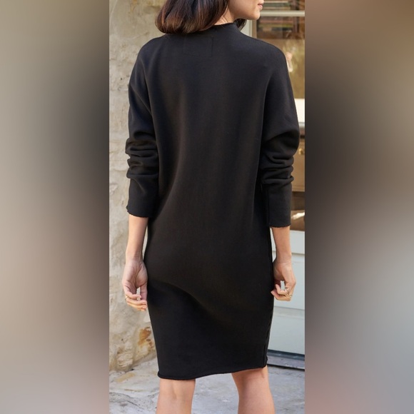 Frank & Eileen Izzie Triple Fleece Sweatshirt Party Dress Black Size Medium - Picture 2 of 8